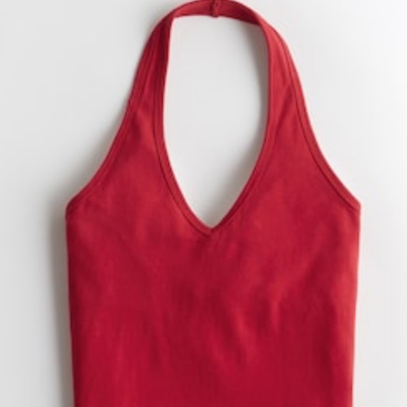 hollister red halter top - Picture 2 of 5